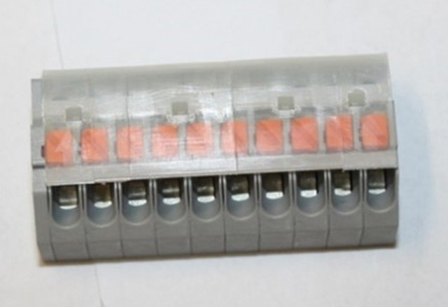 connector 10 way grey