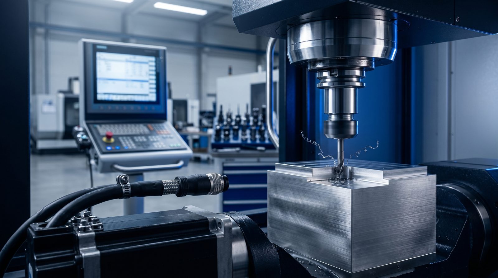 Anwendungsbild: Werkzeugmaschine in Aktion